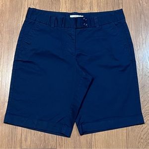 Vineyard Vines Navy Blue Classic Chino Bermuda Shorts Sz 8 Classic Academia